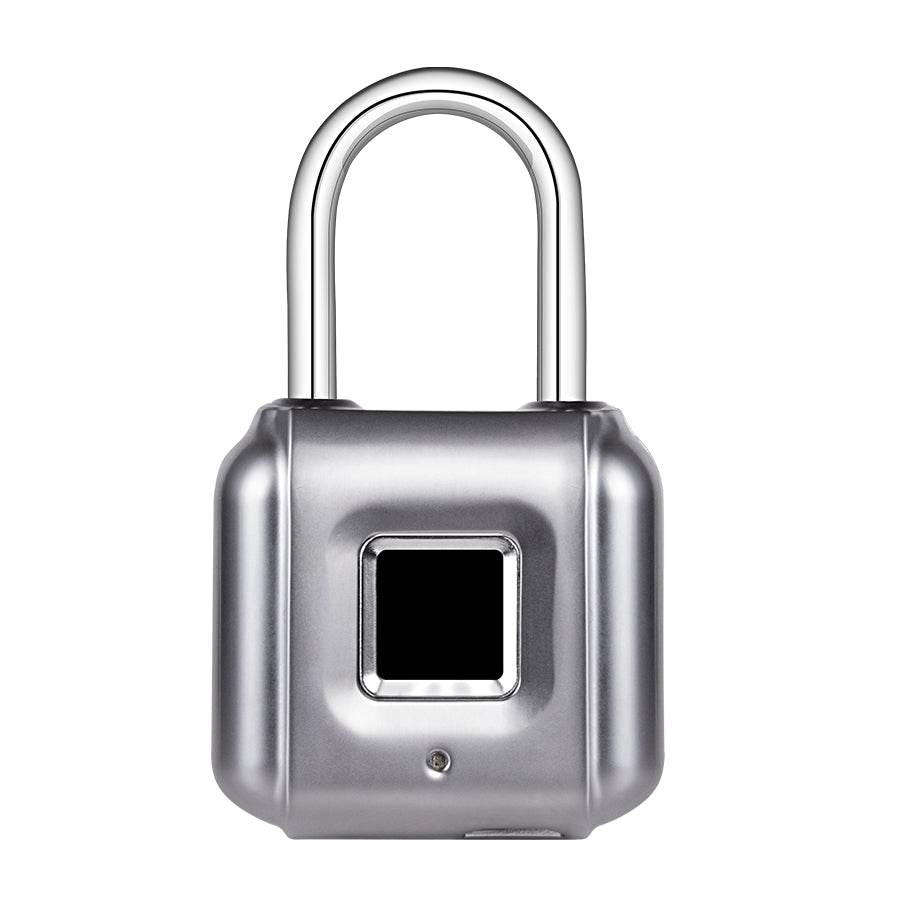 Fingerprint padlock home smart electronic door lock cabinet lock luggage small lock mini dormitory small anti-theft lock - Mubimart