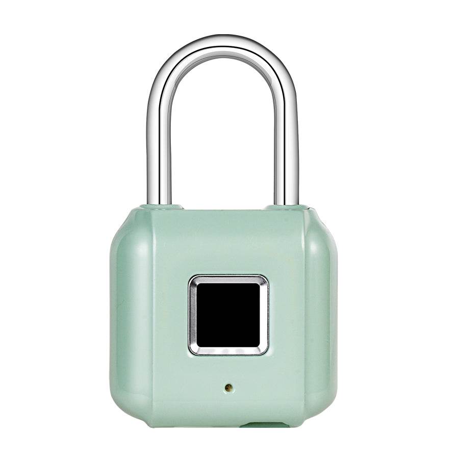 Fingerprint padlock home smart electronic door lock cabinet lock luggage small lock mini dormitory small anti-theft lock - Mubimart
