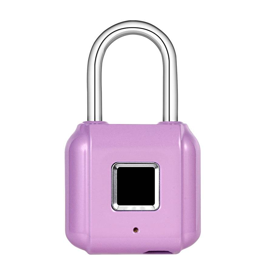 Fingerprint padlock home smart electronic door lock cabinet lock luggage small lock mini dormitory small anti-theft lock - Mubimart