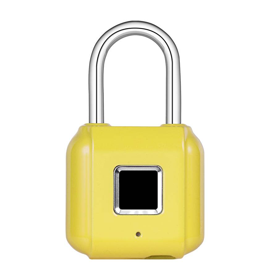 Fingerprint padlock home smart electronic door lock cabinet lock luggage small lock mini dormitory small anti-theft lock - Mubimart