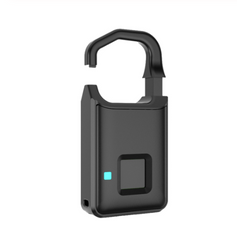 Fingerprint padlock smart lock anti-theft door lock outdoor door padlock luggage lock P4 fingerprint padlock - Mubimart -  