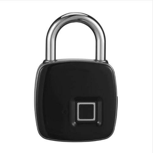 Fingerprint padlock smart lock anti-theft door lock outdoor door padlock luggage lock fingerprint padlock - Mubimart -  