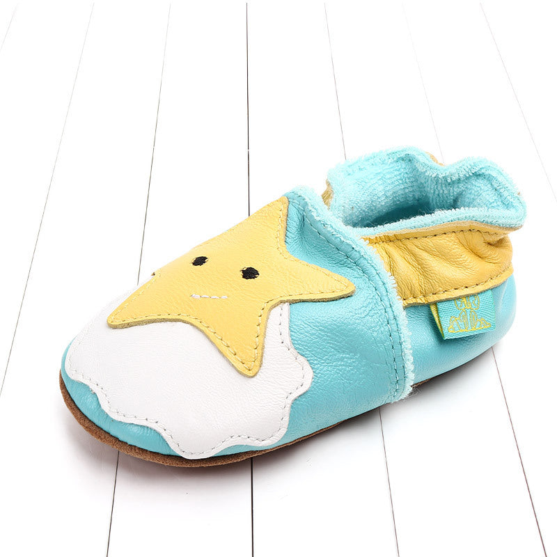 First layer sheepskin soft sole baby shoes - Mubimart -  