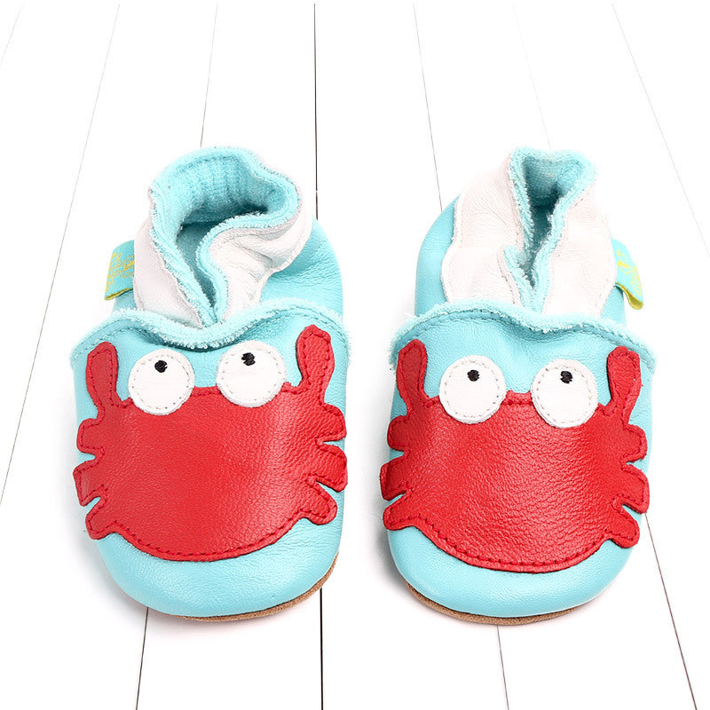 First layer sheepskin soft sole baby shoes - Mubimart -  