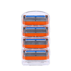 Five Layer Manual Shaving Razor Blade 4 Simple Boxed Orange Spot - Mubimart -  