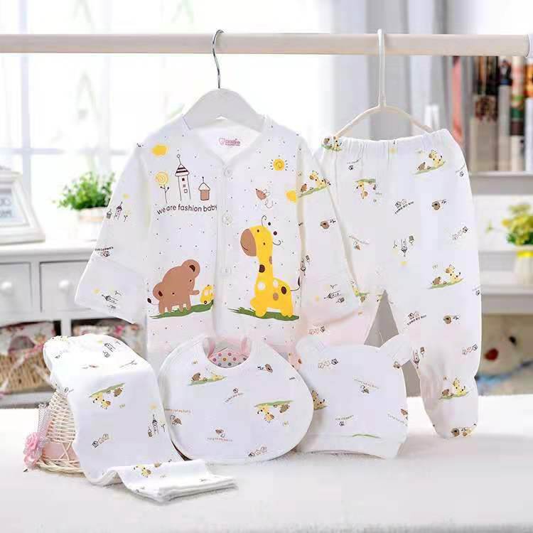 Five-piece Set Of Baby Underwear For 0-3 Months - Mubimart