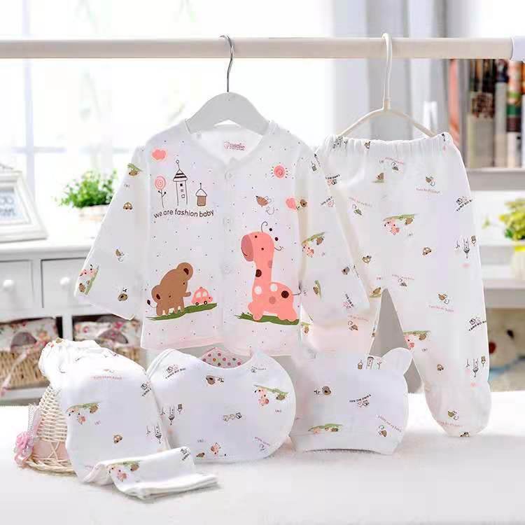 Five-piece Set Of Baby Underwear For 0-3 Months - Mubimart