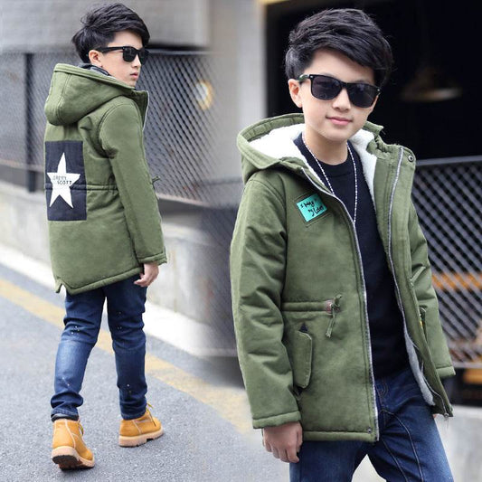 Five-pointed star trench coat - Mubimart