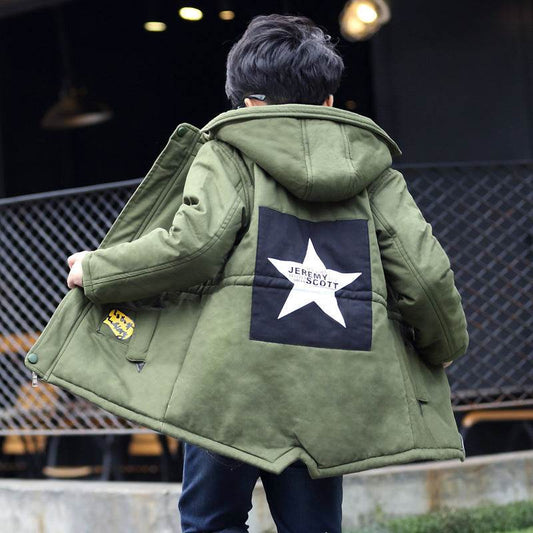 Five-pointed star trench coat - Mubimart