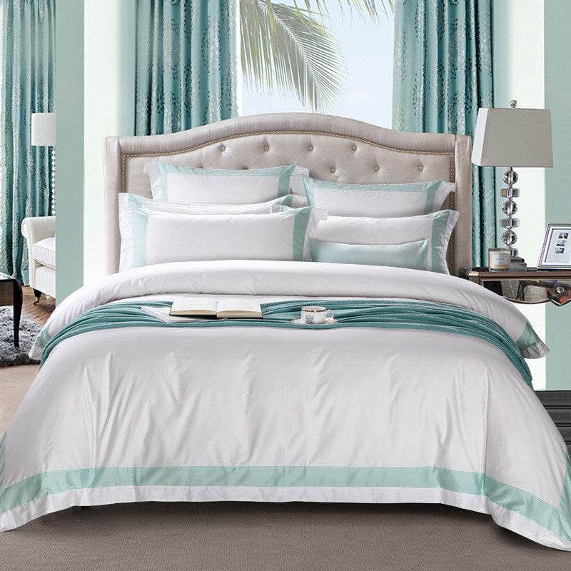 Five-star Hotel Four-piece Set, Satin Sheet Set - Mubimart