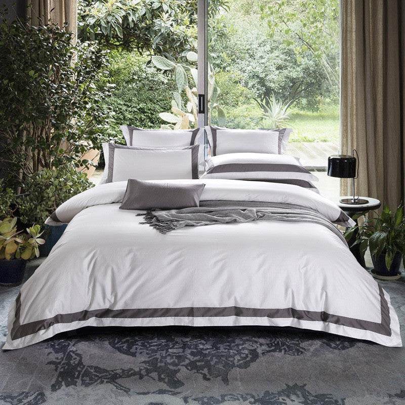Five-star Hotel Four-piece Set, Satin Sheet Set - Mubimart