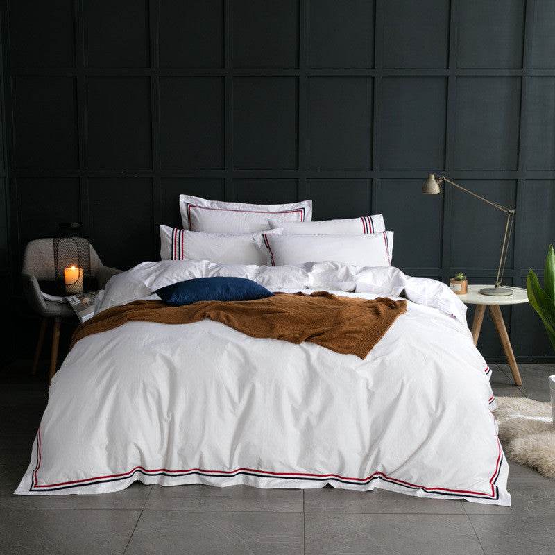 Five-star Hotel Four-piece Set, Satin Sheet Set - Mubimart