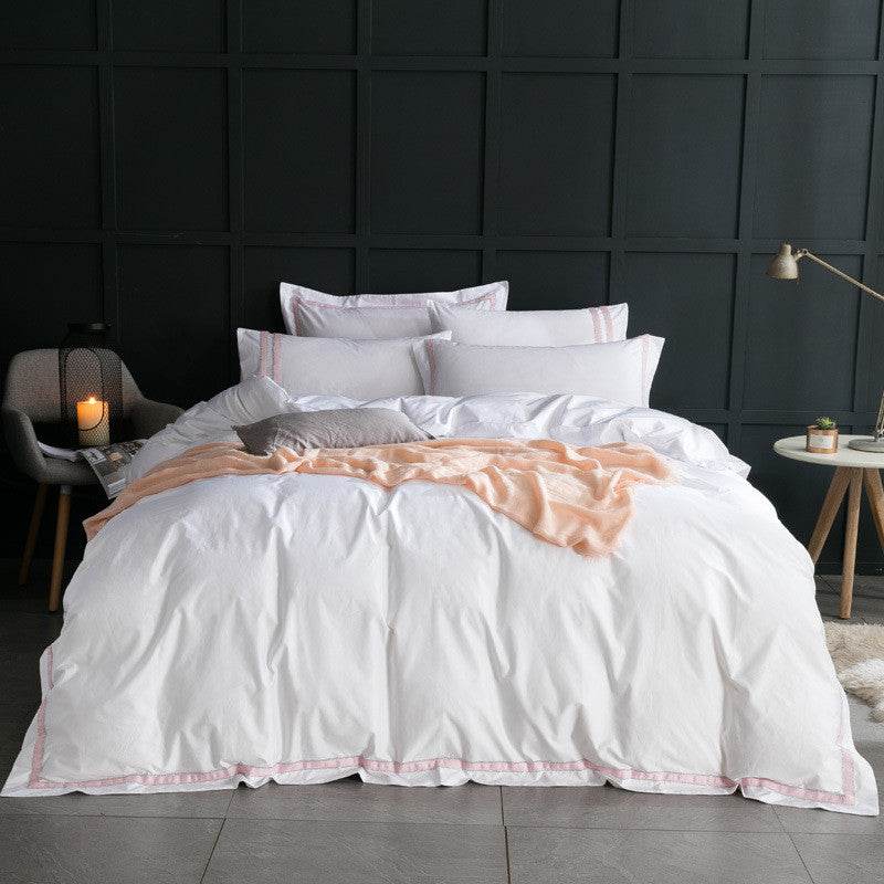 Five-star Hotel Four-piece Set, Satin Sheet Set - Mubimart