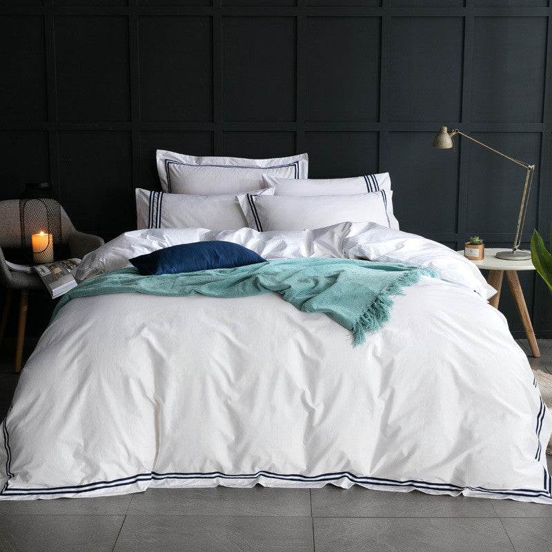 Five-star Hotel Four-piece Set, Satin Sheet Set - Mubimart