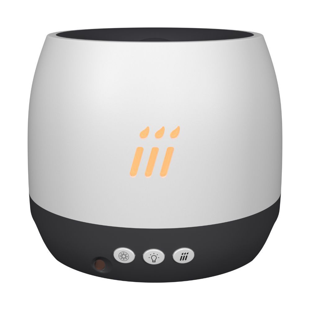 Flame Aroma Diffuser Air Humidifier Ultrasonic Cool Mist Maker Fogger Led Essential Oil Flame Lamp Difusor - Mubimart -  