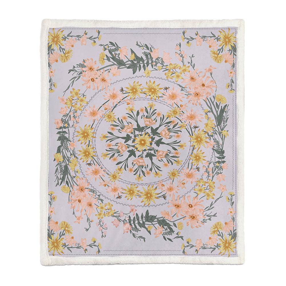 Flannel Blanket Air Conditioning Blanket Napping Blanket - Mubimart