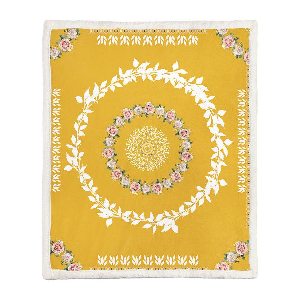 Flannel Blanket Air Conditioning Blanket Napping Blanket - Mubimart
