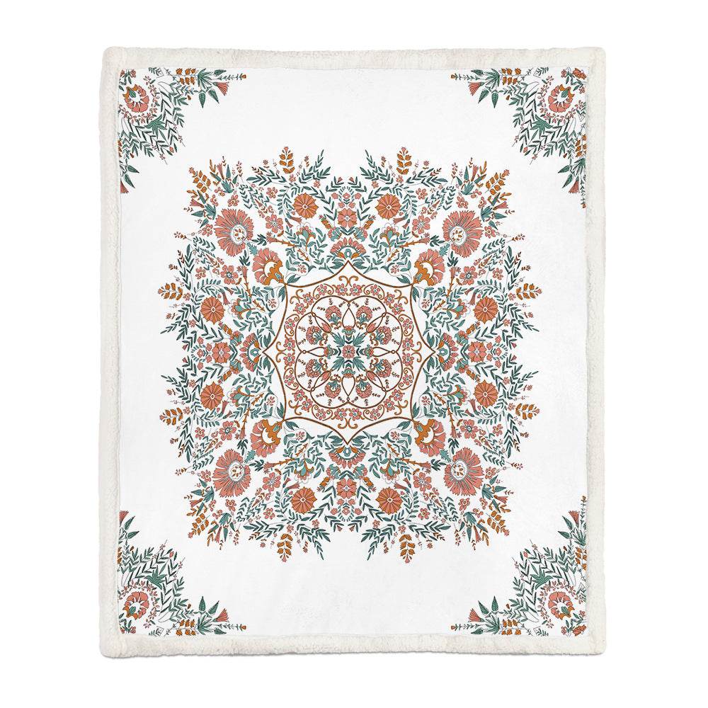 Flannel Blanket Air Conditioning Blanket Napping Blanket - Mubimart
