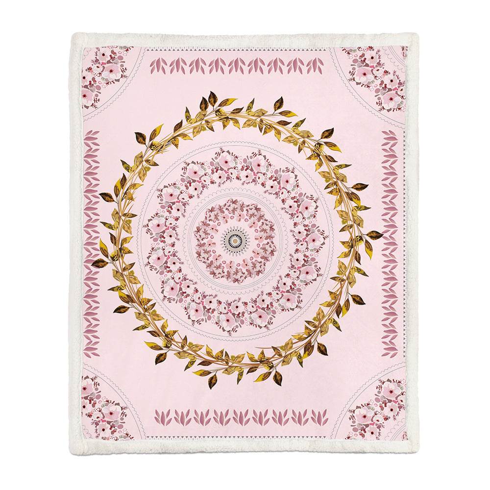 Flannel Blanket Air Conditioning Blanket Napping Blanket - Mubimart