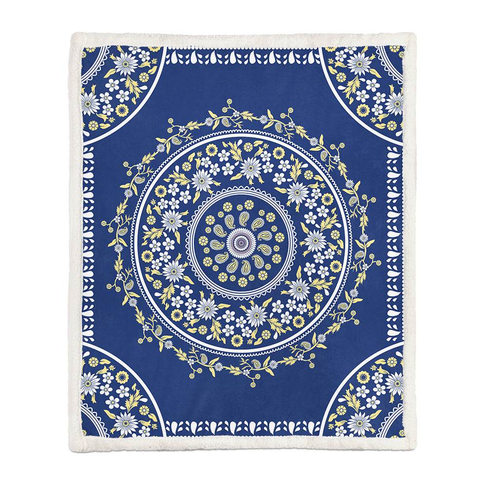 Flannel Blanket Air Conditioning Blanket Napping Blanket - Mubimart