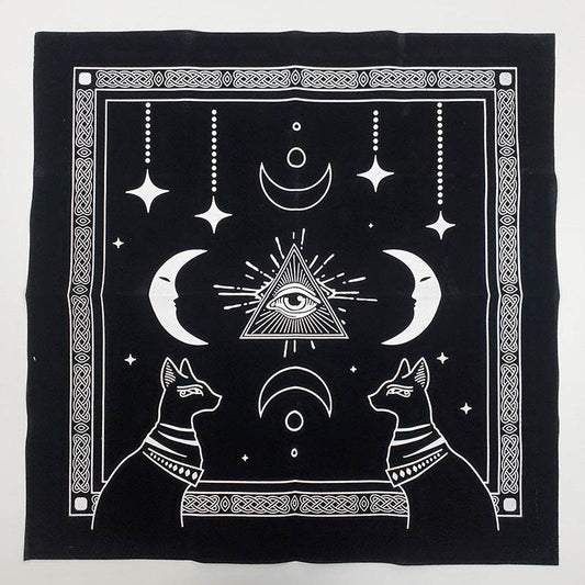 Flannel Tablecloth Midnight Tarot Special Tablecloth - Mubimart