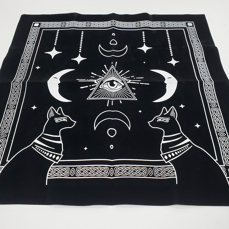 Flannel Tablecloth Midnight Tarot Special Tablecloth - Mubimart -  