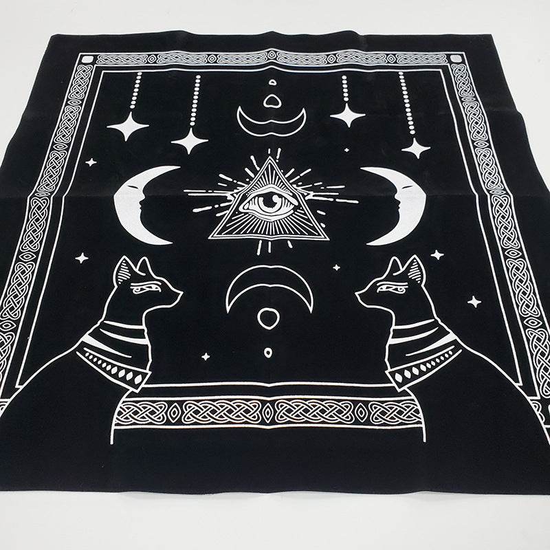 Flannel Tablecloth Midnight Tarot Special Tablecloth - Mubimart