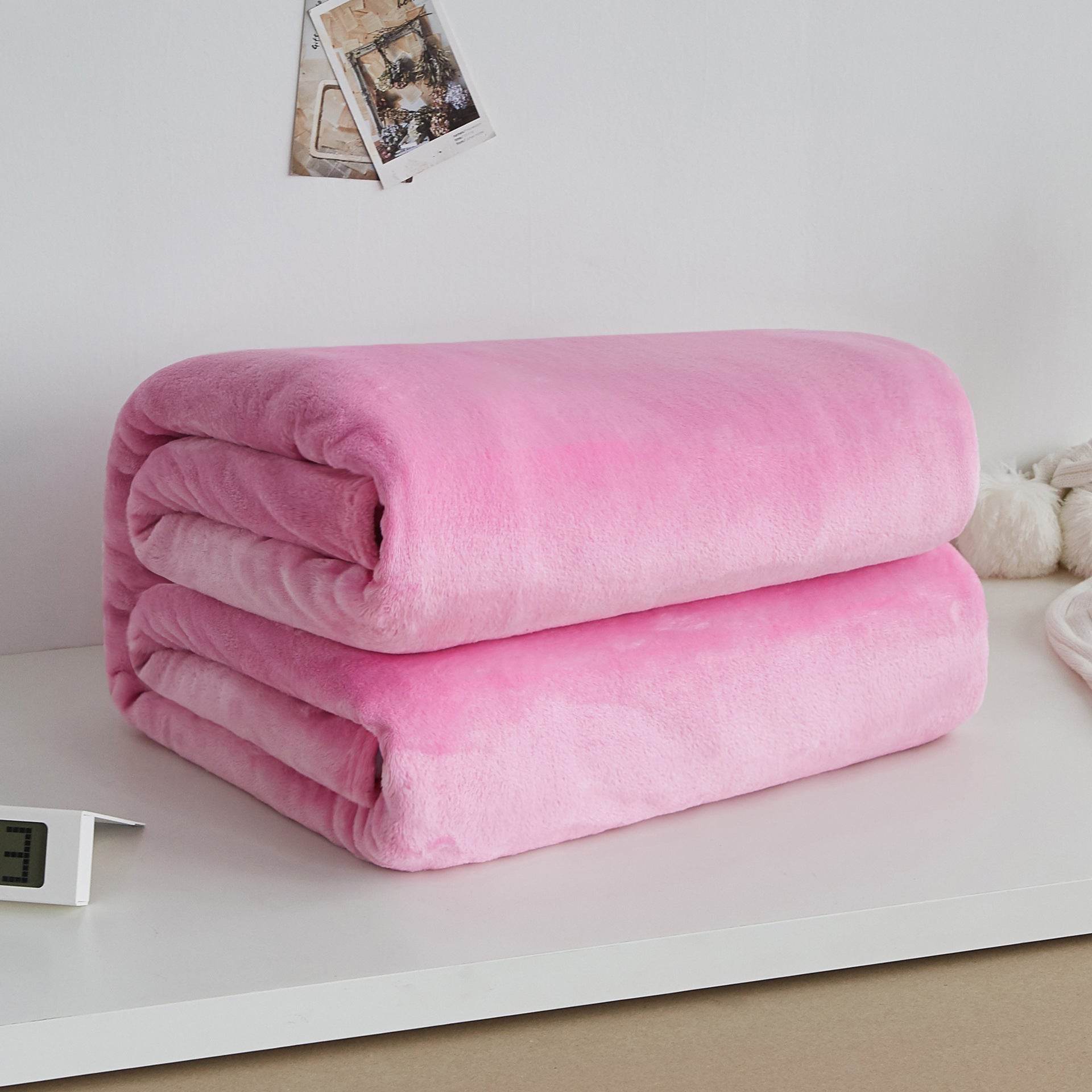 Flannel blanket coral blanket - Mubimart