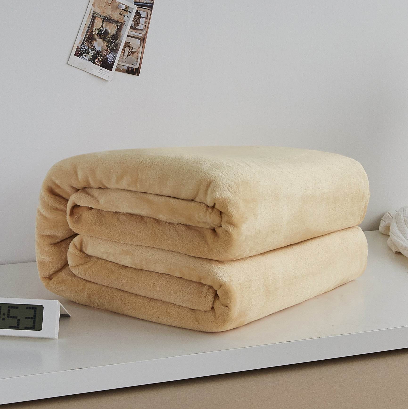 Flannel blanket coral blanket - Mubimart
