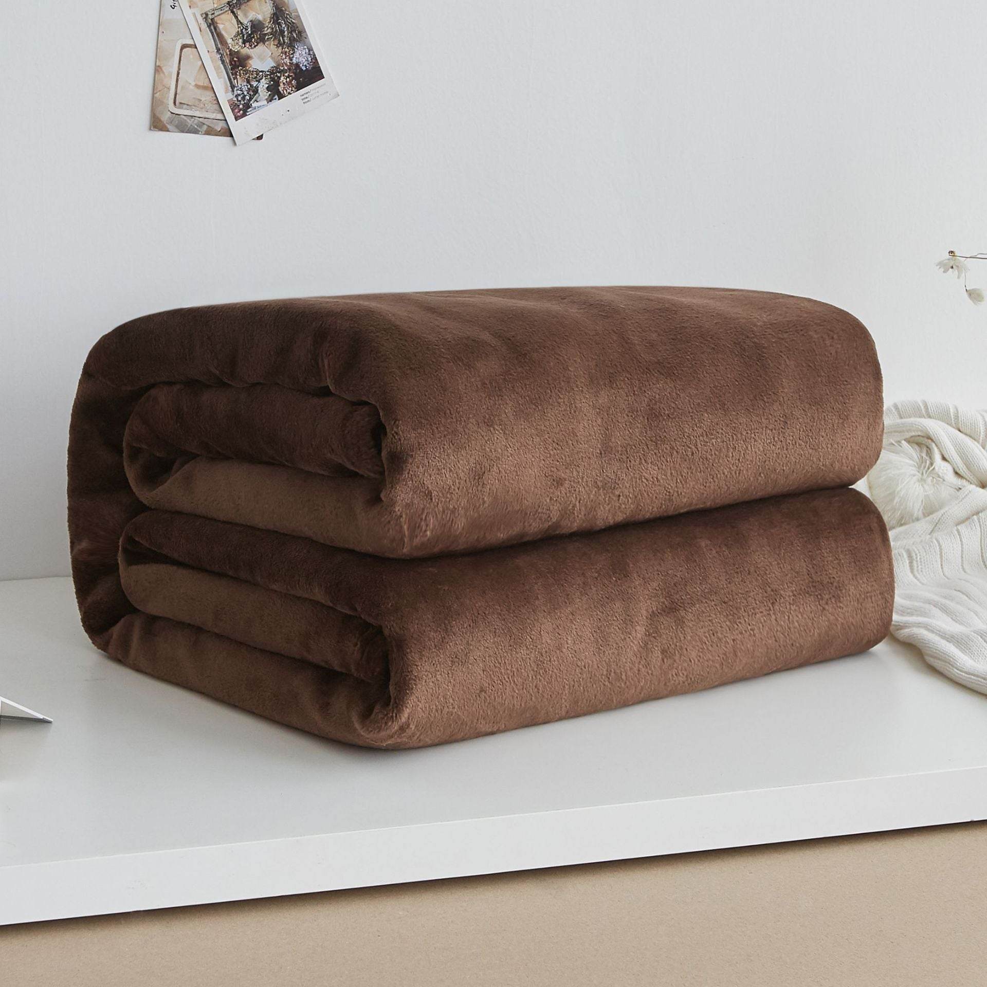 Flannel blanket coral blanket - Mubimart