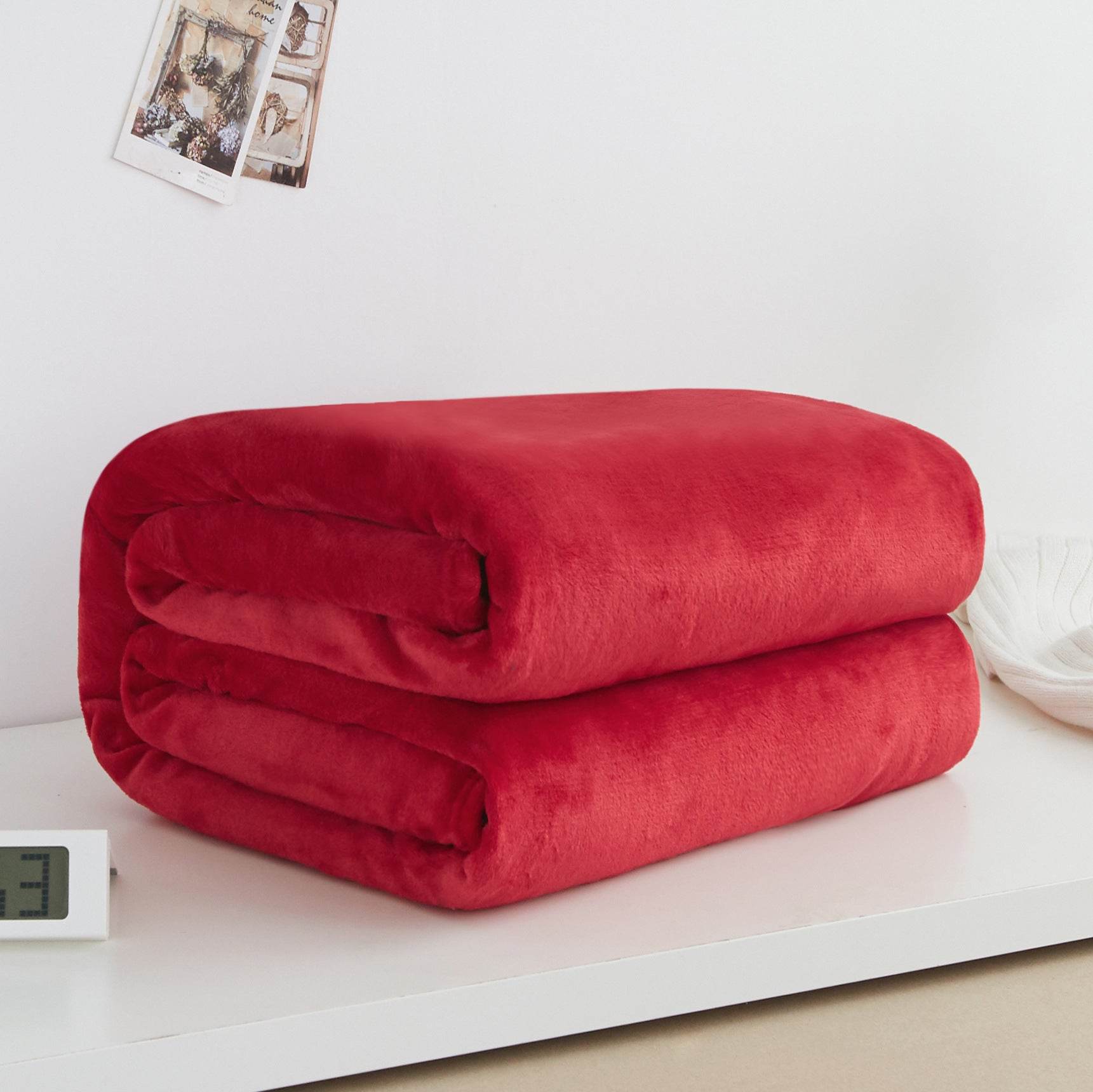 Flannel blanket coral blanket - Mubimart