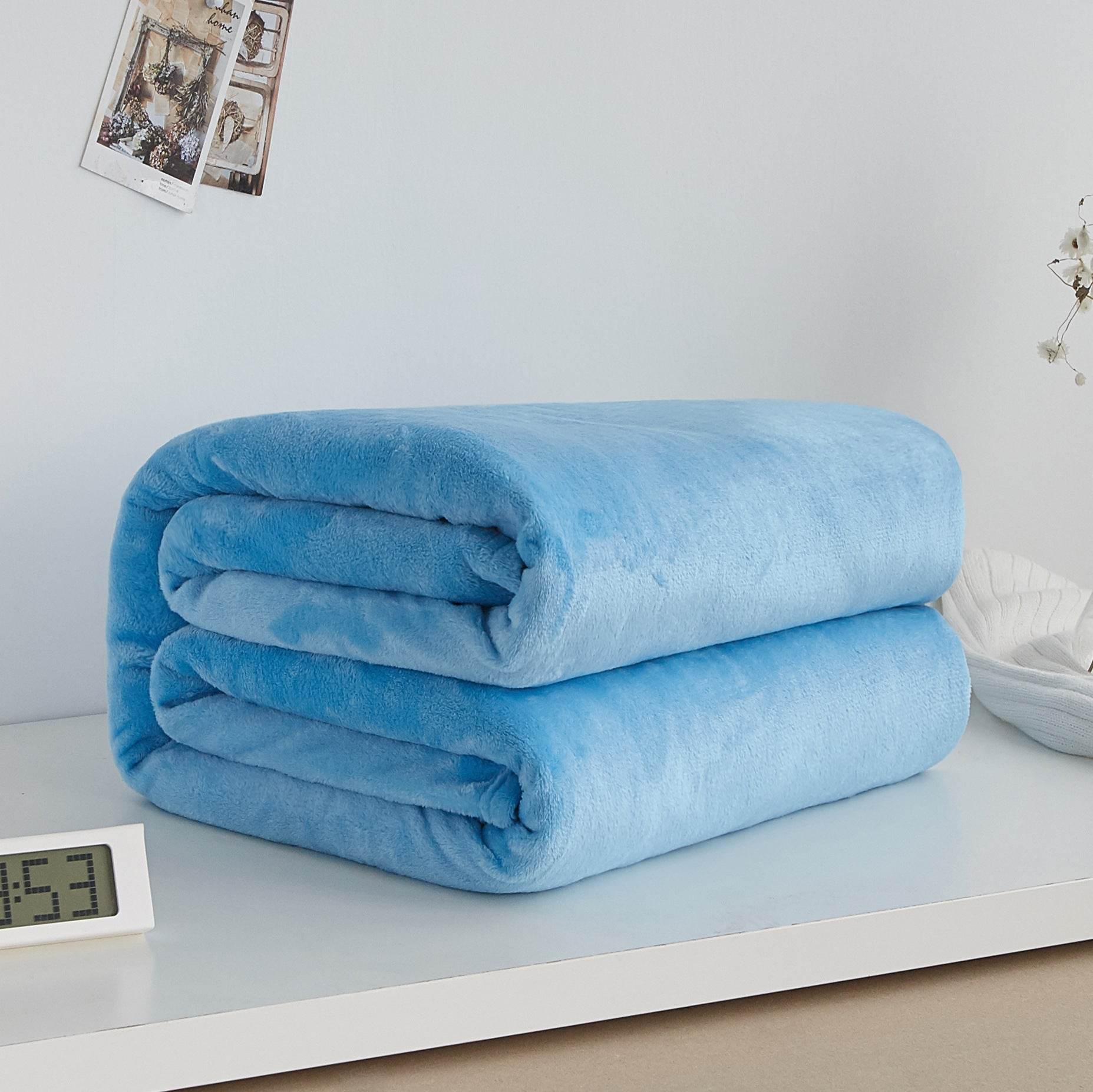 Flannel blanket coral blanket - Mubimart