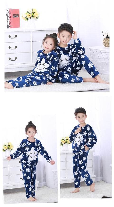 Flannel pajamas for children - Mubimart