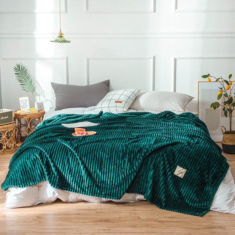 Flannel sheets Solid blanket - Mubimart