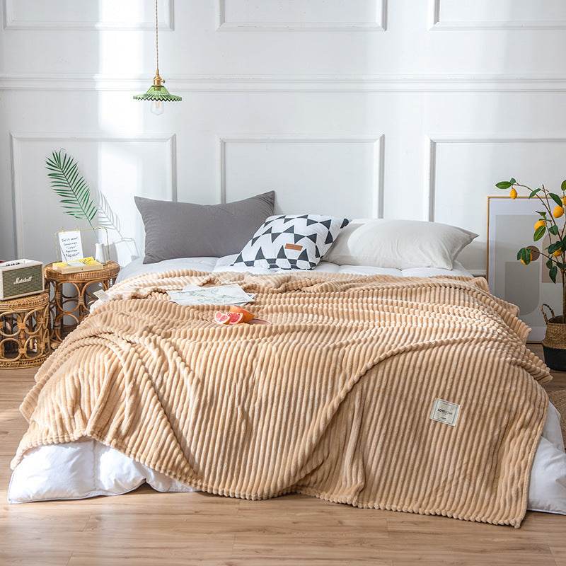Flannel sheets Solid blanket - Mubimart