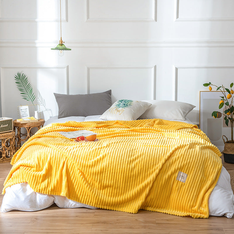 Flannel sheets Solid blanket - Mubimart -  