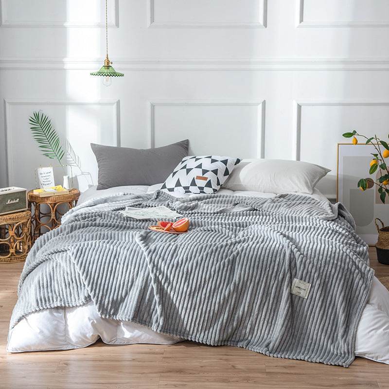 Flannel sheets Solid blanket - Mubimart