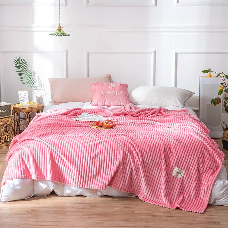 Flannel sheets Solid blanket - Mubimart