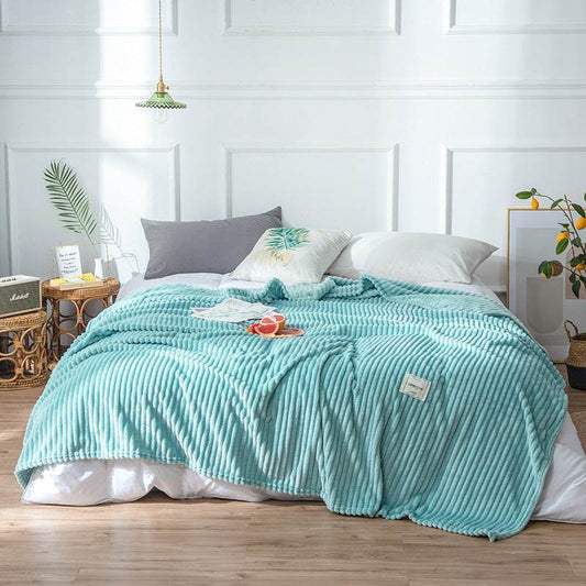 Flannel sheets Solid blanket - Mubimart