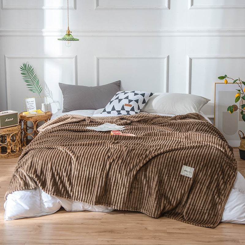 Flannel sheets Solid blanket - Mubimart