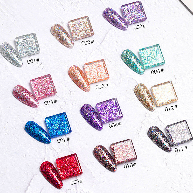 Flash Nail Polish New Super Flash Micro Diamond Nail Shop Special Sequins - Mubimart -  