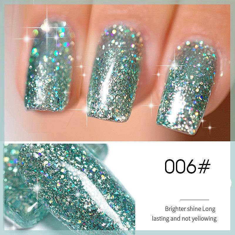 Flash Nail Polish New Super Flash Micro Diamond Nail Shop Special Sequins - Mubimart