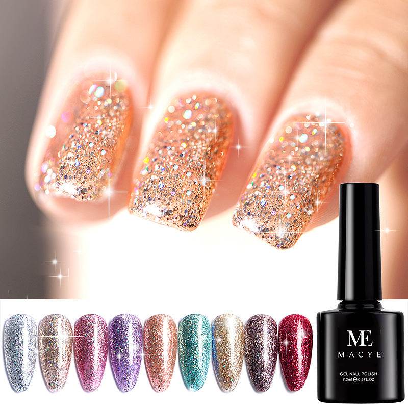 Flash Nail Polish New Super Flash Micro Diamond Nail Shop Special Sequins - Mubimart