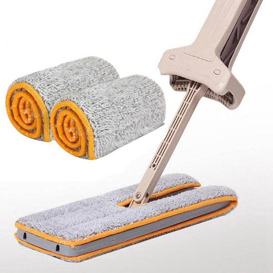 Flat Mop Cloth Cover Mop Head Replacement Cloth Cover Double-Sided Hand-Washing Flat Mop Mop - Mubimart
