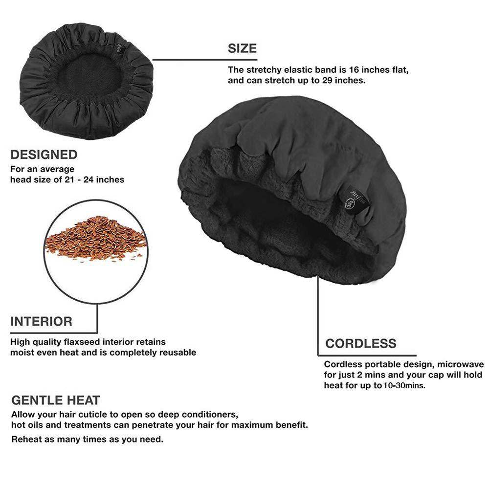 Flaxseed Care Cap Oiled Hair Mask Dry Hair Cap - Mubimart