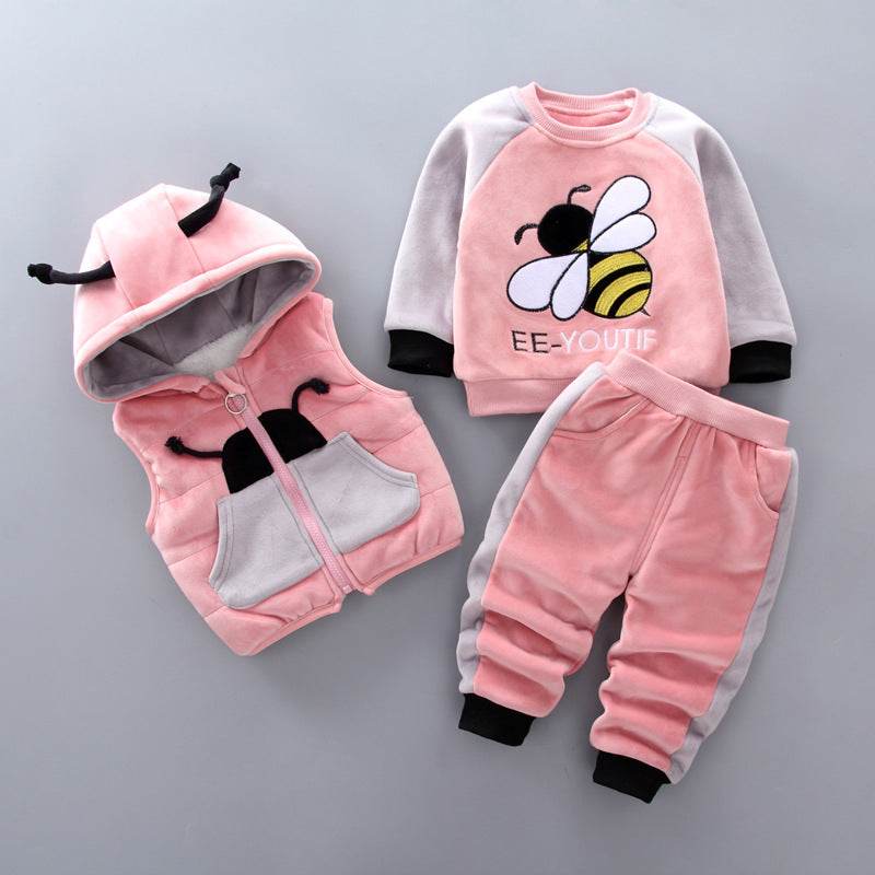 Fleece Thickening Boy Baby Suit Baby Boy Sweater Tide - Mubimart