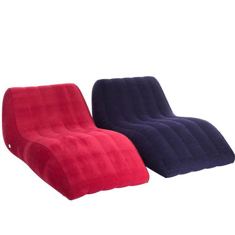 Flocking Inflatable Lazy Sofa Inflatable Adult Sofa Recliner - Mubimart