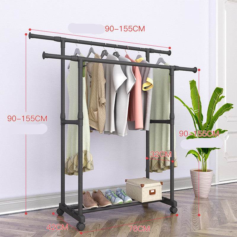 Floor Drying Rack Hanger Clothes - Mubimart