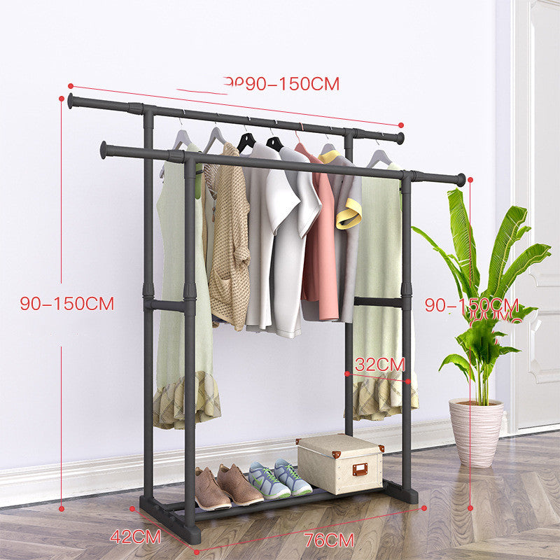 Floor Drying Rack Hanger Clothes - Mubimart -  