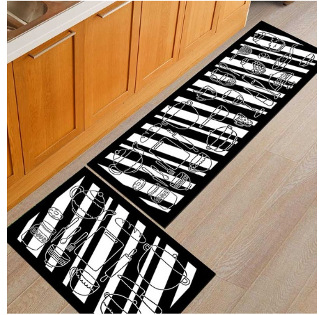 Floor mats, non-slip, oil-proof, household machine washable door mats, bathroom, bathroom, bedside rugs - Mubimart -  